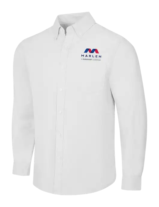 White SuperPro Oxford Shirt w/Marlen Logo