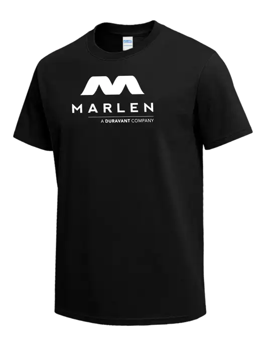 Black Heavyweight 6.1 oz T-Shirt w/Marlen Logo