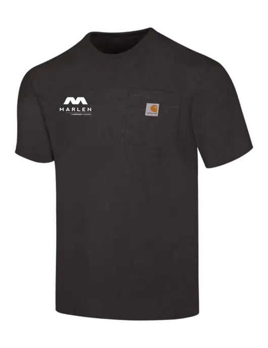 Carhartt Workwear Charcoal Heather Pocket Short Sleeve T-Shirt w/Marlen Logo