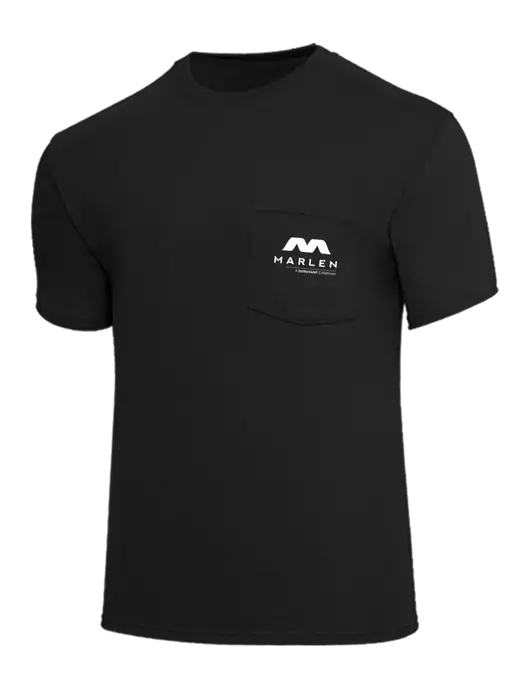 Core Blend Black Pocket T-Shirt w/Marlen Logo