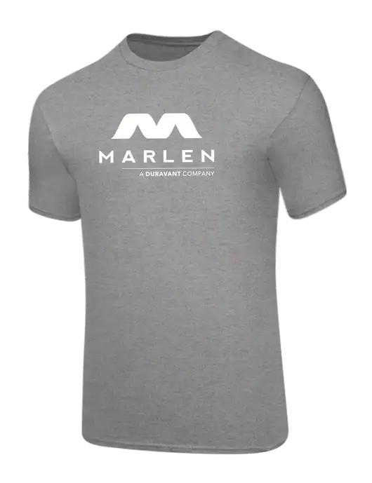 Core Blend Medium Grey Heather T-Shirt w/Marlen Logo