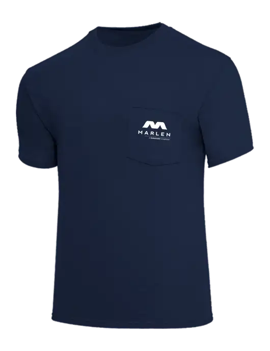 Core Blend Navy Pocket T-Shirt w/Marlen Logo
