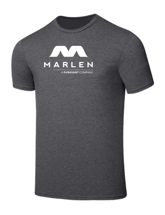 Seriously Soft Heathered Charcoal T-Shirt w/Marlen Logo