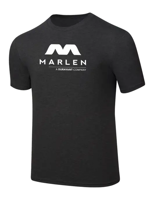 Simply Soft Black Frost 4.5oz  Poly/Combed Ring Spun Cotton T-Shirt w/Marlen Logo