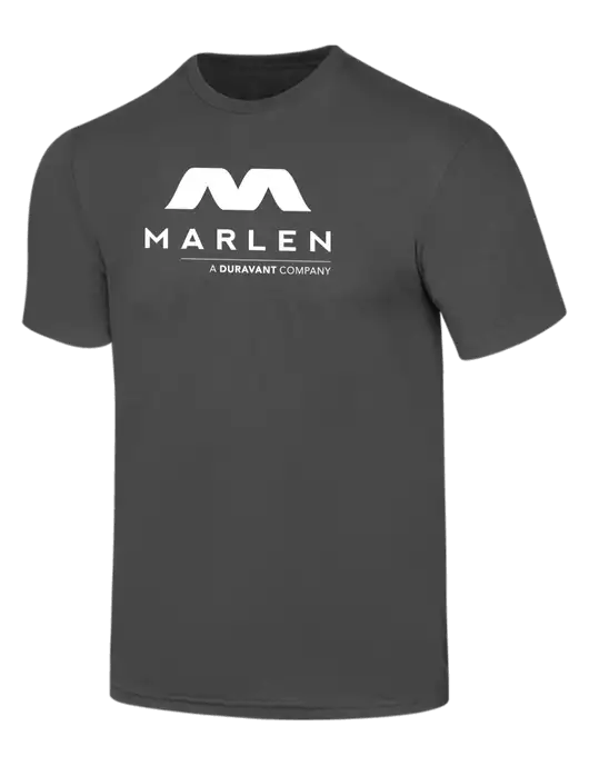 Simply Soft Charcoal 4.5oz  Poly/Combed Ring Spun Cotton T-Shirt w/Marlen Logo