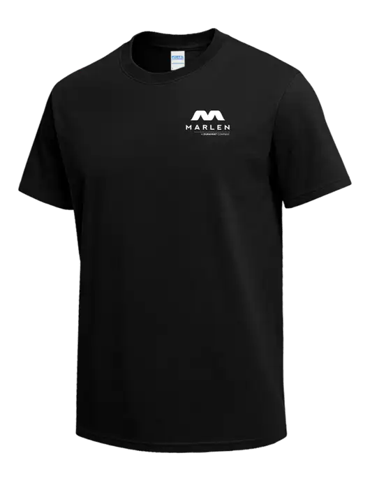 Black Heavyweight 6.1 oz T-Shirt w/Marlen Logo