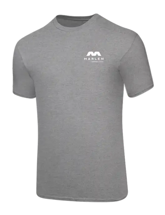 Core Blend Medium Grey Heather T-Shirt w/Marlen Logo