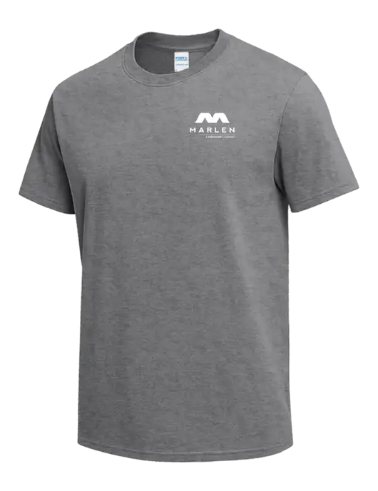 Medium Grey Heather Heavyweight 6.1 oz T-Shirt w/Marlen Logo