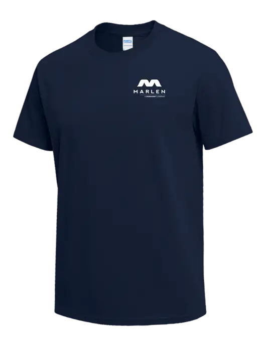 Navy Heavyweight 6.1 oz T-Shirt w/Marlen Logo