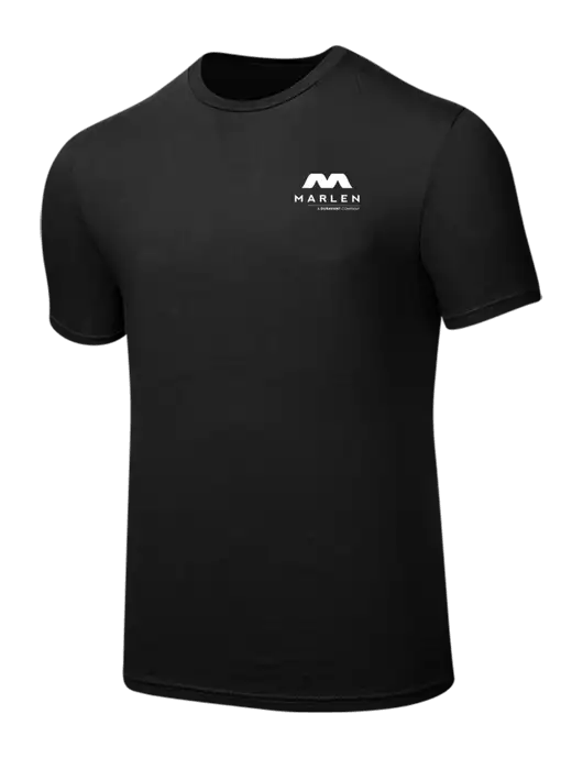 Seriously Soft Black T-Shirt w/Marlen Logo