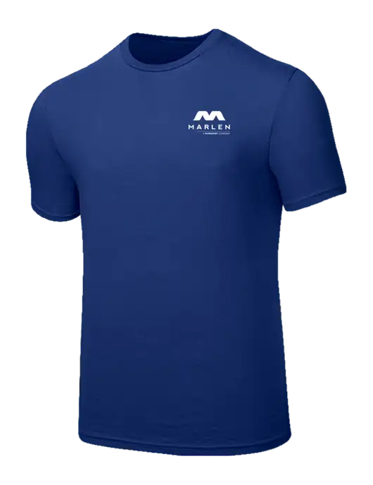 Seriously Soft Dark Royal T-Shirt w/Marlen Logo