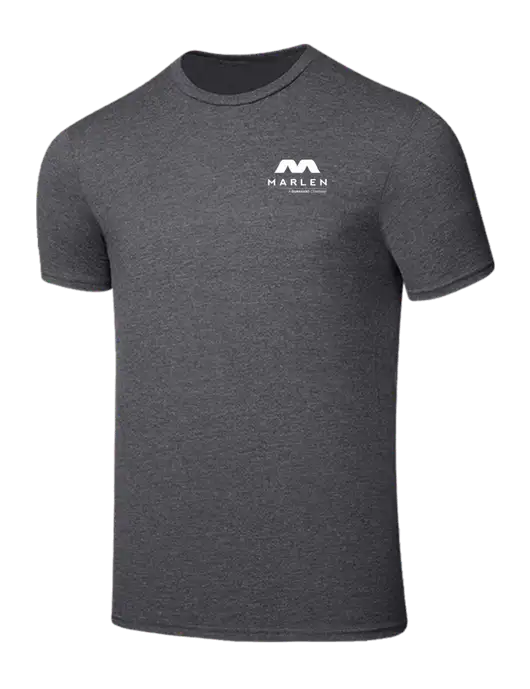 Seriously Soft Heathered Charcoal T-Shirt w/Marlen Logo
