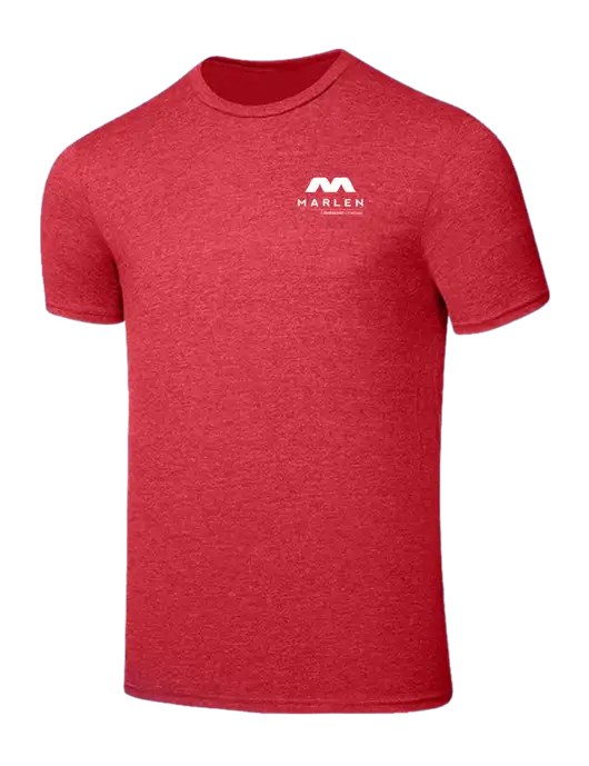 Seriously Soft Heathered Red T-Shirt w/Marlen Logo
