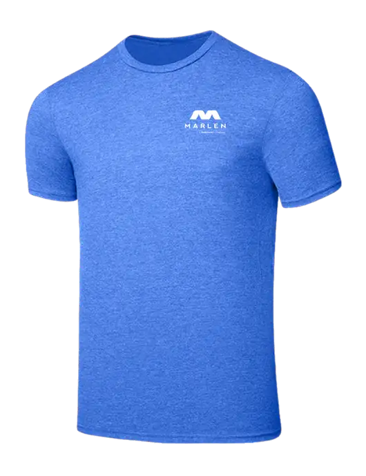 Seriously Soft Heathered Royal T-Shirt w/Marlen Logo