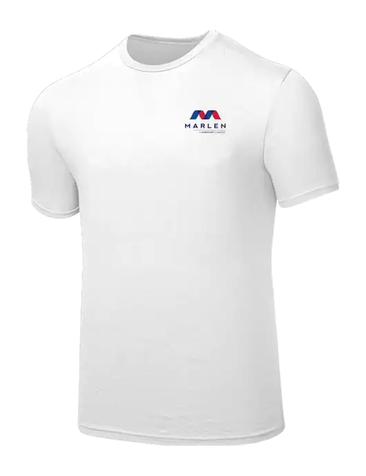 Seriously Soft White T-Shirt w/Marlen Logo