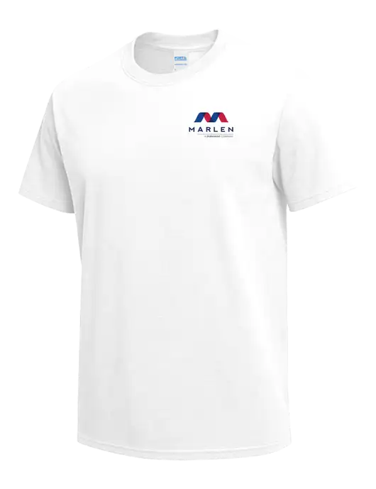 White Heavyweight 6.1 oz T-Shirt w/Marlen Logo