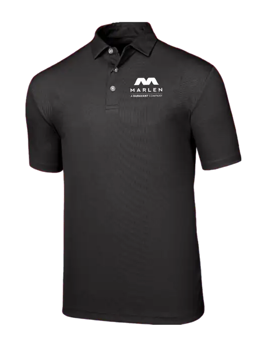 Callaway Birdseye Black Polo w/Marlen Logo