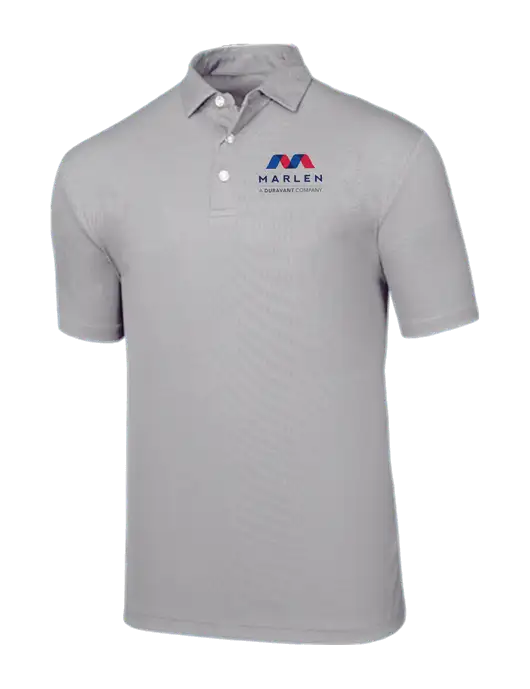 Callaway Birdseye Light Grey Polo w/Marlen Logo