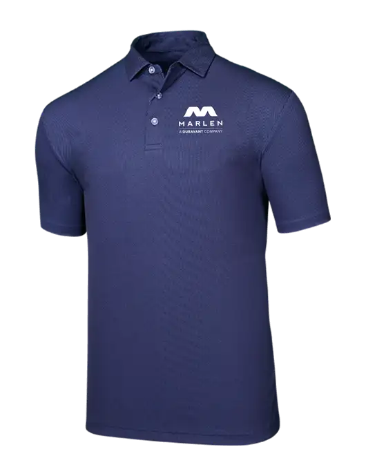 Callaway Birdseye Navy Polo w/Marlen Logo