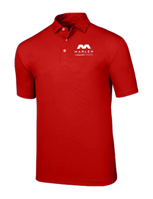 Callaway Birdseye Red Polo w/Marlen Logo