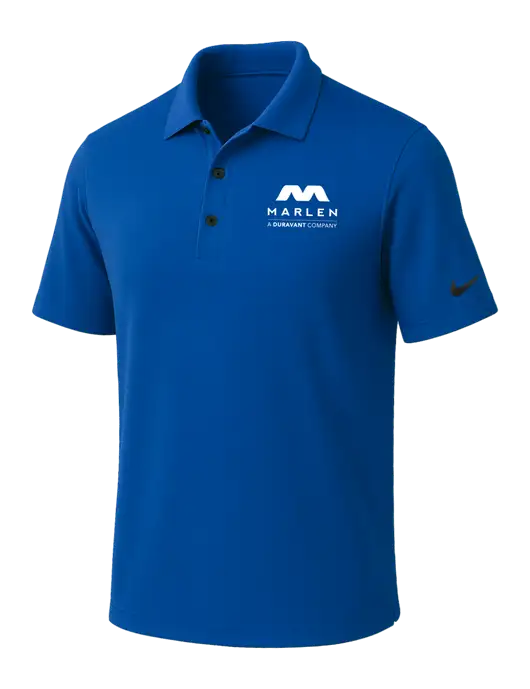 NIKE Dark Royal Dri-Fit Micro Pique Polo w/Marlen Logo