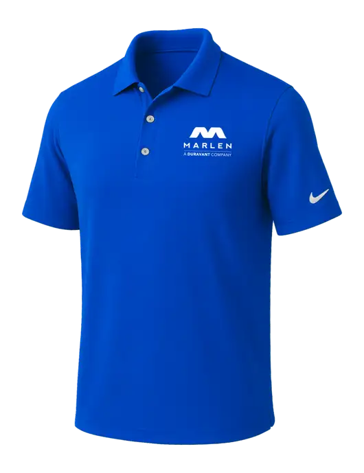 NIKE Royal Dri-Fit Micro Pique Polo w/Marlen Logo