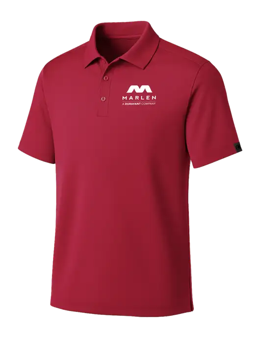 OGIO Red Framework Polo w/Marlen Logo