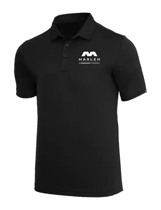 TravisMathew Black Coto Performance Polo w/Marlen Logo