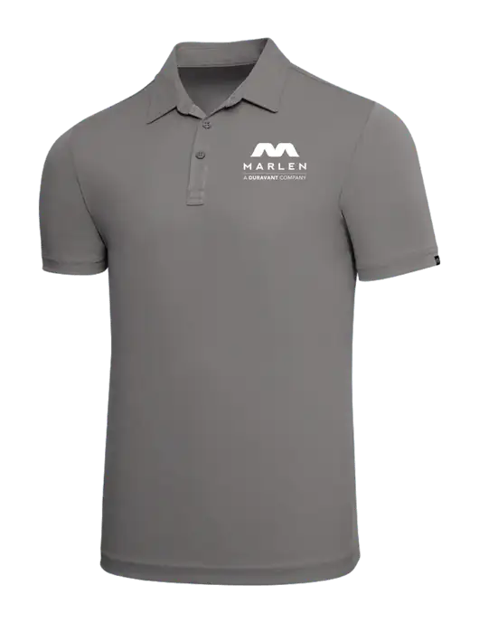 TravisMathew Grey Solid Oceanside Polo w/Marlen Logo