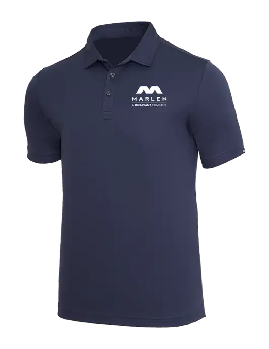 TravisMathew Navy Coto Performance Polo w/Marlen Logo
