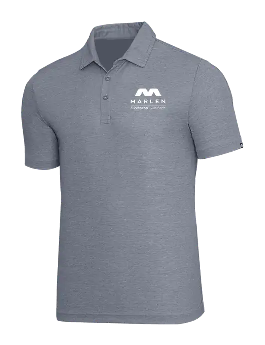 TravisMathew Navy Heather Oceanside Polo w/Marlen Logo