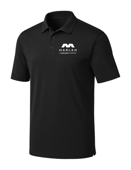 Black Silk Touch Performance Polo w/Marlen Logo