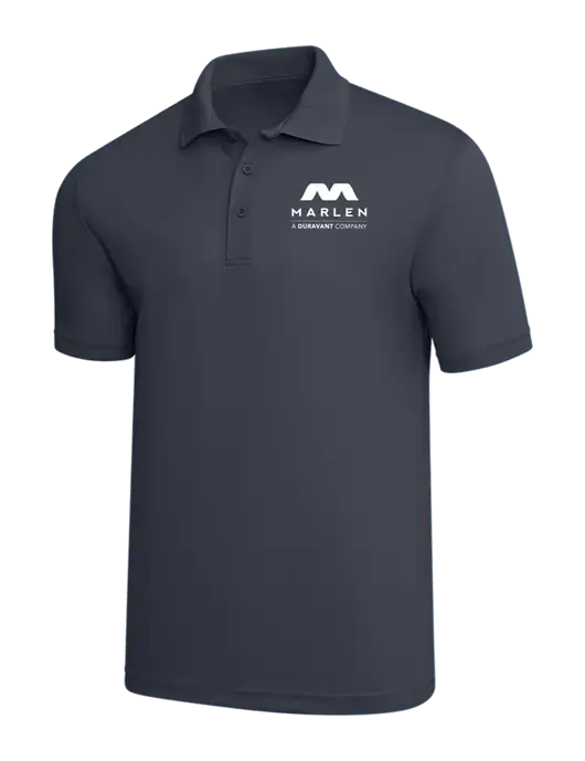 Dark Grey PosiCharge RacerMesh Polo w/Marlen Logo