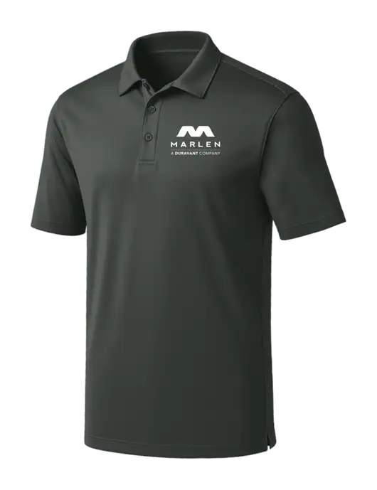 Dark Grey Silk Touch Performance Polo w/Marlen Logo