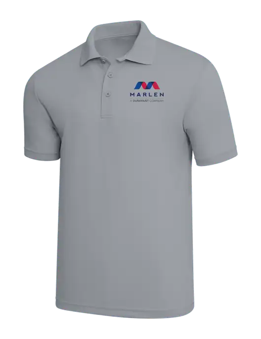 Light Grey PosiCharge RacerMesh Polo w/Marlen Logo