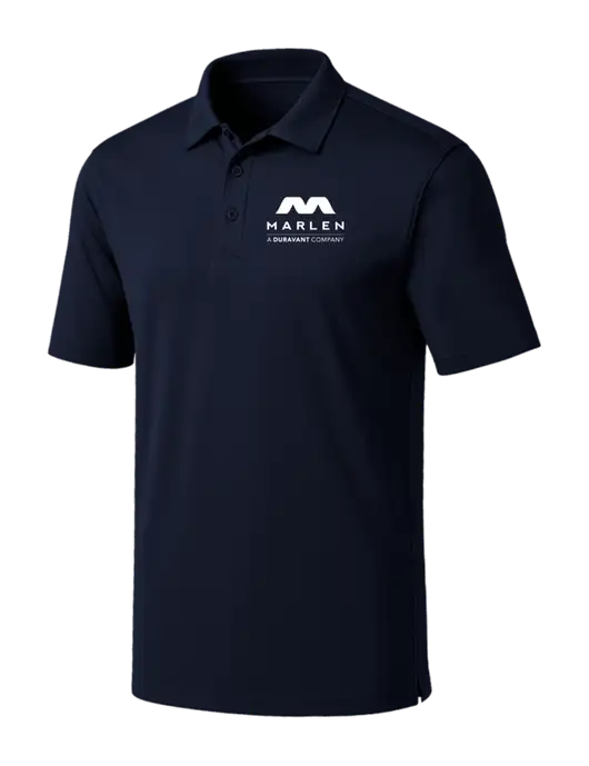 Navy Silk Touch Performance Polo w/Marlen Logo