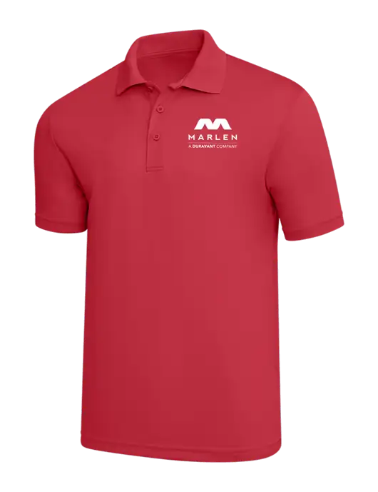 Red PosiCharge RacerMesh Polo w/Marlen Logo