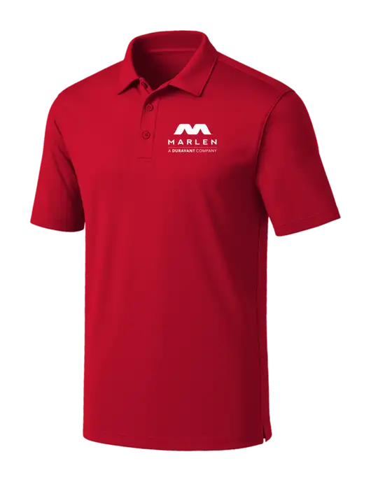 Red Silk Touch Performance Polo w/Marlen Logo