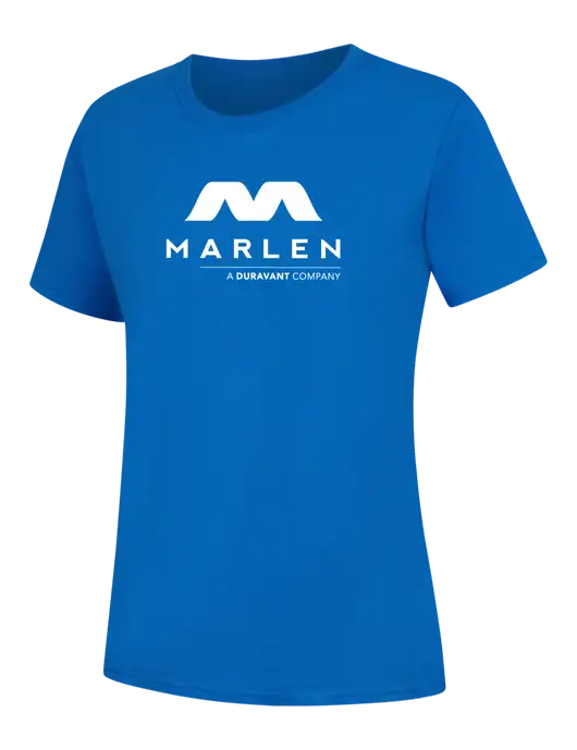 Womens Royal Blue Core Blend Tee w/Marlen Logo