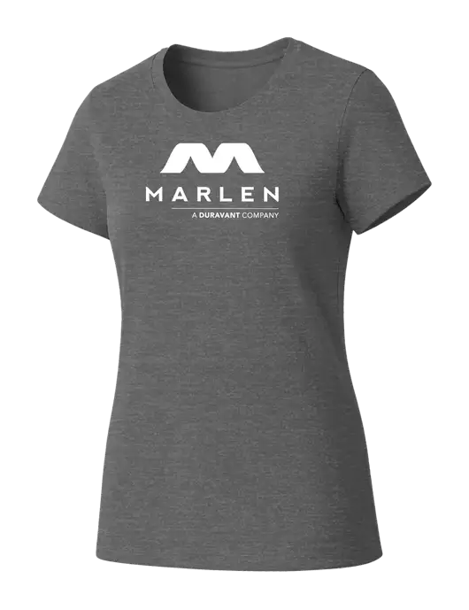 Womens Seriously Soft Grey Frost T-Shirt w/Marlen Logo