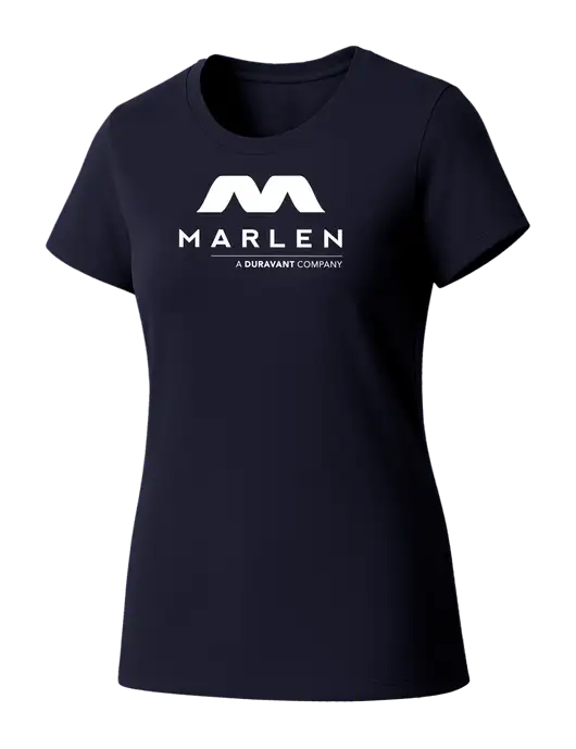 Womens Seriously Soft New Navy T-Shirt w/Marlen Logo