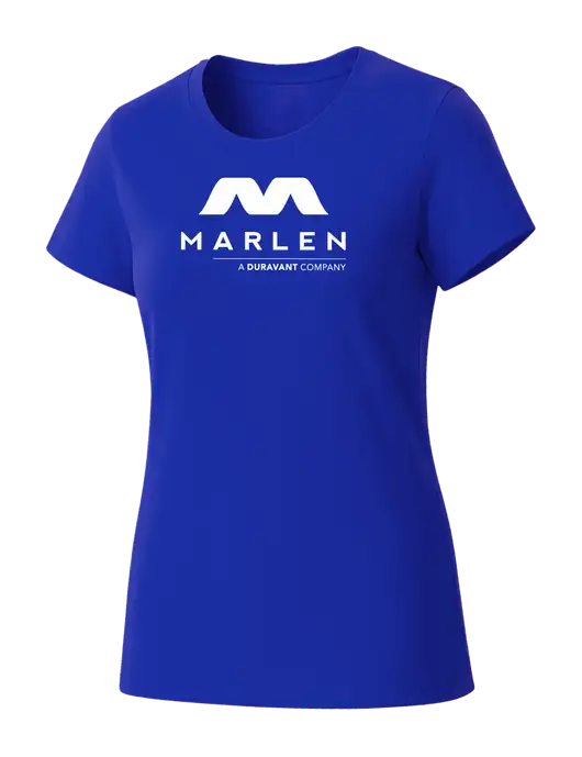 Womens Seriously Soft Royal T-Shirt w/Marlen Logo