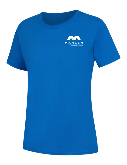 Womens Royal Blue Core Blend Tee w/Marlen Logo