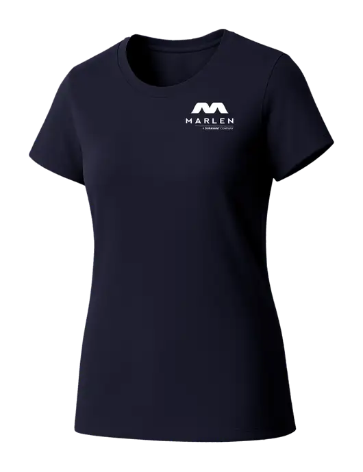 Womens Seriously Soft New Navy T-Shirt w/Marlen Logo