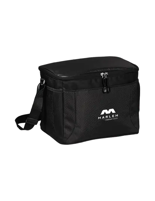 12 Can Black/Black Cube Cooler  w/Marlen Logo