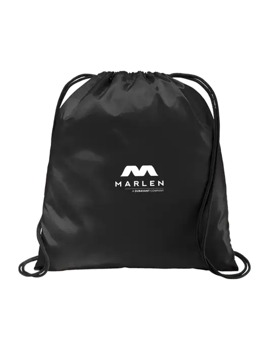 Drawstring  Black Cinch Pack w/Marlen Logo
