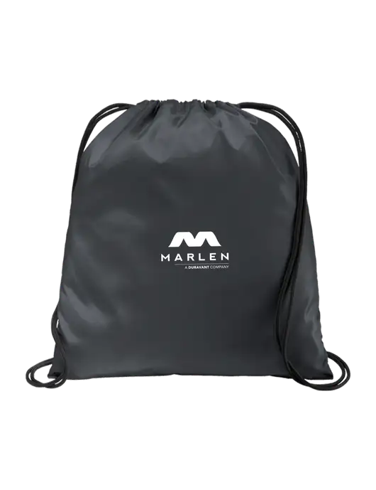 Drawstring  Graphite Grey Cinch Pack w/Marlen Logo