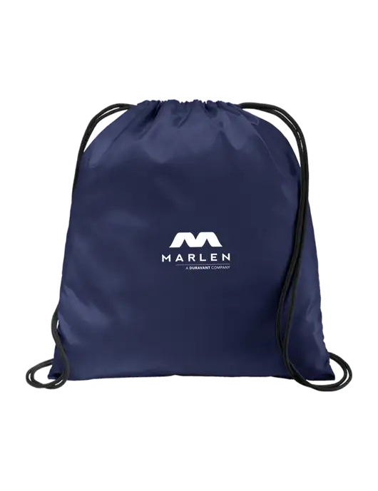 Drawstring  True Navy Cinch Pack w/Marlen Logo