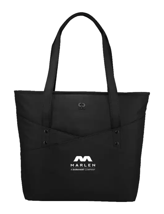 OGIO Black Downtown Tote 
 w/Marlen Logo