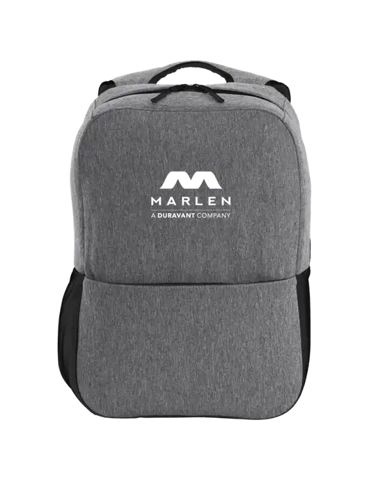 Access Square Laptop Graphite Heather/Black Backpack w/Marlen Logo